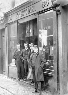 T Newman's clothes shop. Creator: Unknown