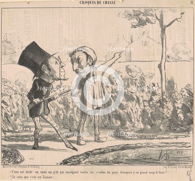T'nez not' maitr' en voila un p'tit ..., 19th century. Creator: Honore Daumier.
