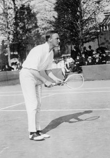 T.R. Pell, Playing Tennis, 1917. Creator: Unknown