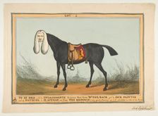 To Be Sold With All His Engagements-The Famous Race Horse Woolsack, June 29, 1829. Creator: William Heath