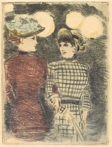 To Bullier's, c. 1876. Creator: Jean Louis Forain