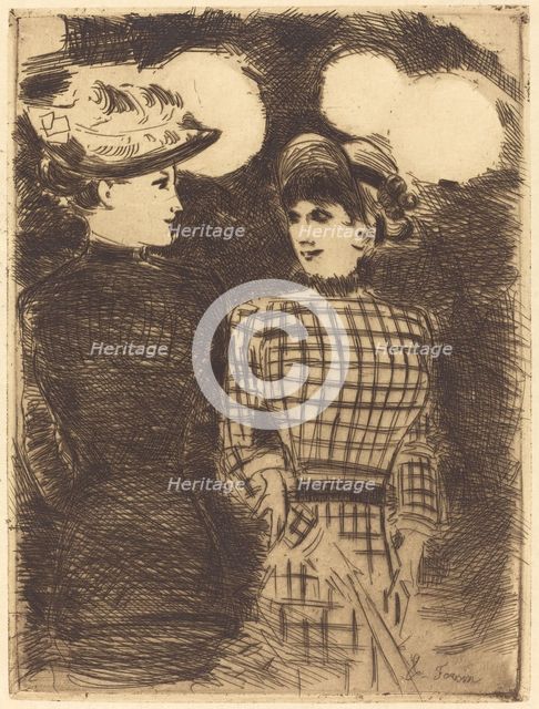To Bullier's, c. 1876. Creator: Jean Louis Forain.