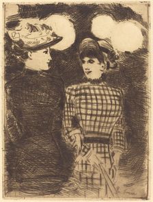To Bullier's, c. 1876. Creator: Jean Louis Forain