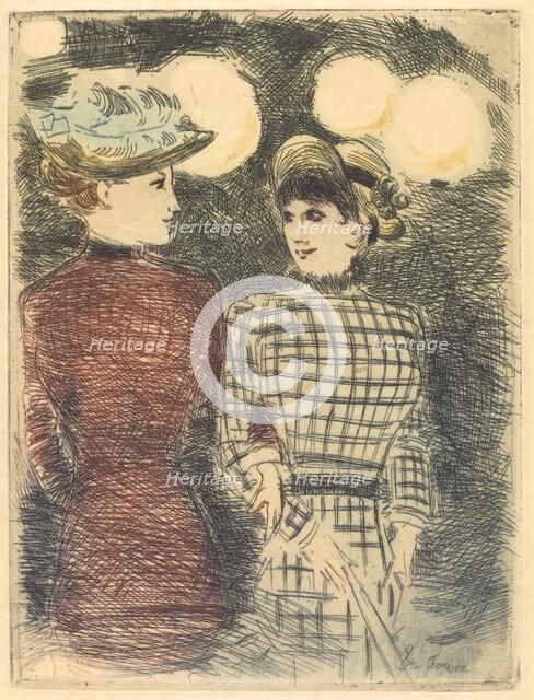 To Bullier's, c. 1876. Creator: Jean Louis Forain.