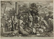 To Bury the Dead, from The Works of Mercy, 1656–57. Creator: Sébastien Bourdon