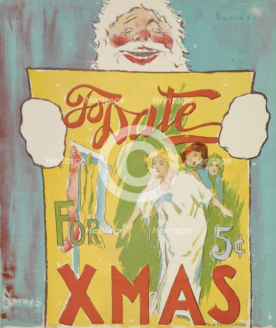 To Date  For Christmas, c1895. Creator: William Rodney Barnes.