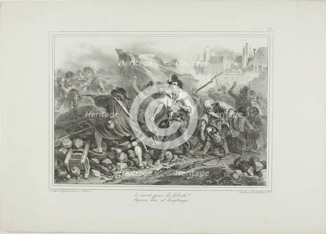To Death for Liberty!, 1831. Creator: Auguste Raffet.