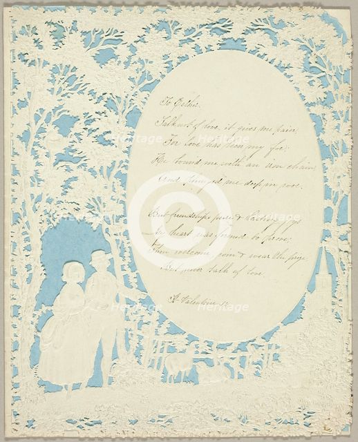 To Esther (Valentine), c. 1850. Creator: Joseph Mansell.