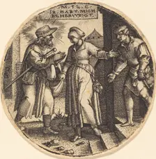 To House the Pilgrims. Creator: Georg Pencz