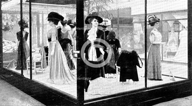 To illustrate the beautiful results that follow the dyeing of cotton velvets..., 1909.  Creator: Unknown.