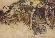 To Make My Small Elves Coats 1908, (1923). Artist: Arthur Rackham