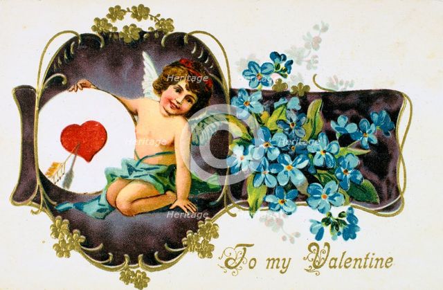 'To My Valentine', American Valetine card, 1907. Artist: Anon
