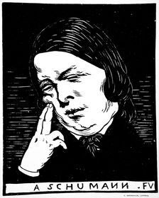 To Schumann, 1893. Creator: Felix Vallotton