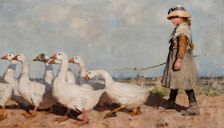 To Pastures New, 1883. Creator: Sir James Guthrie