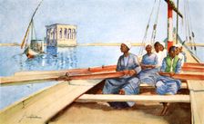 To Philae in a Felucca 1908. Creator: Lance Thackeray