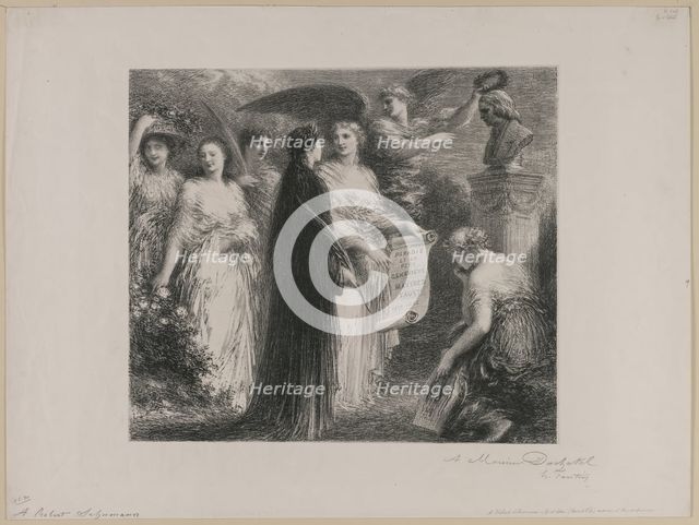 To Robert Schumann, 1894. Creator: Henri Fantin-Latour (French, 1836-1904).