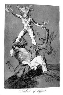 To rise and to fall 1799. Artist: Francisco Goya