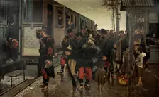 To War!, 1895. Creator: Alberto Pla Rubió