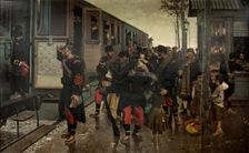 To War!, 1895. Creator: Alberto Pla Rubió