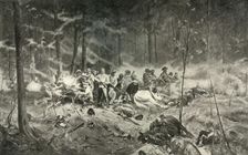 "To The Memory of Brave Men." The Last Stand of Major Wilson on the Shanghai River, 1893, 1900. Creator: Allan Stewart