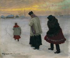 To the Last Anointing, before 1918. Creator: Teodor Jozef Mousson