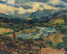 To the Pasture, around 1938. Creator: Gustav Mally