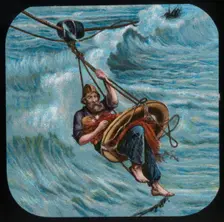 To the rescue: the life-buoy c1900. Creator: Unknown