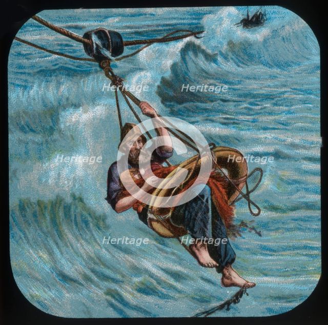 'To the rescue: the life-buoy', c1900. Creator: Unknown.