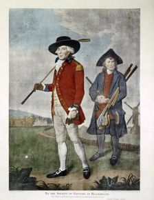 "To the Society of Goffers at Blackheath", print, c19th century. Creator: Unknown