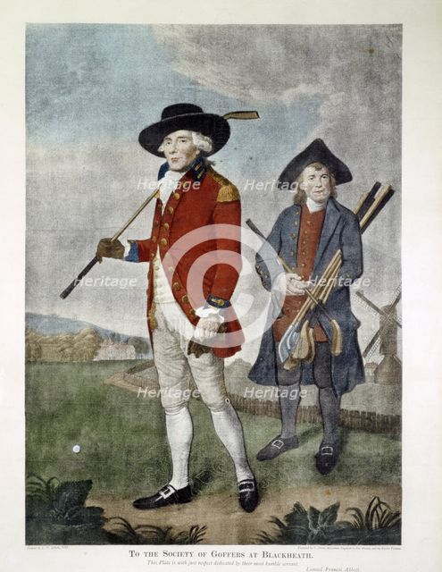 "To the Society of Goffers at Blackheath", print, c19th century. Creator: Unknown.