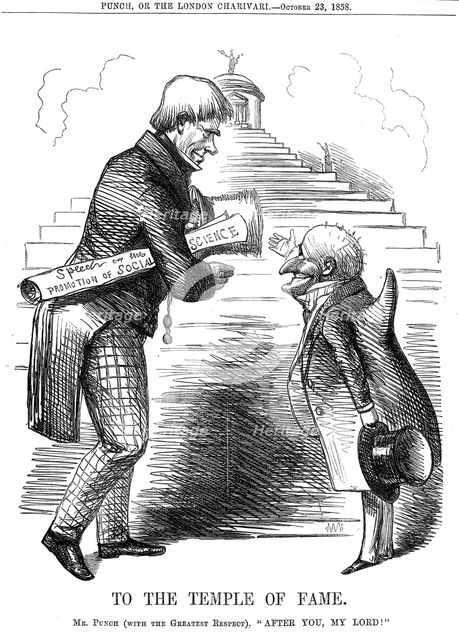 'To the Temple of Fame', 1858. Creator: Unknown.