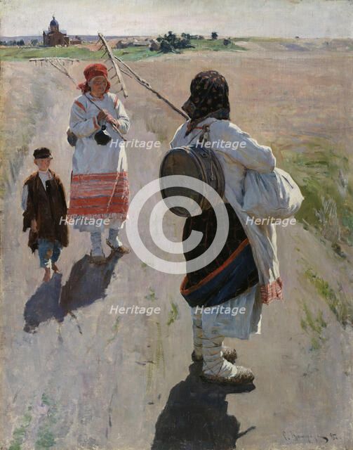 To the work, 1895. Artist: Vinogradov, Sergei Arsenyevich (1869-1938)