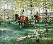 To the Work 1921. Creator: Bogdanov-Belsky, Nikolai Petrovich (1868-1945)