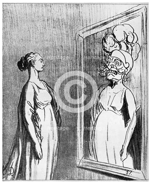 Total war: 'What Old Mirrors They Make Nowadays', 1868 (1956). Artist: Unknown