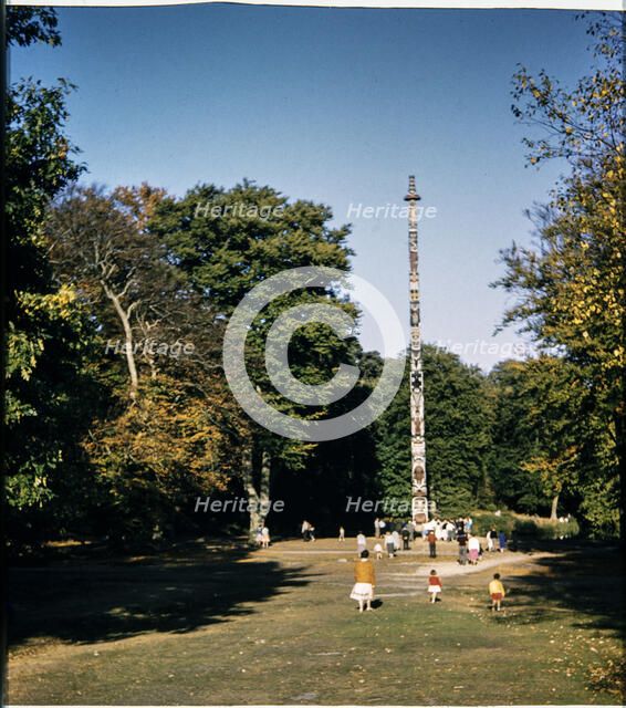 Totem Pole, Windsor Great Park, Runnymede, Surrey, 1959. Creator: Norman Barnard.