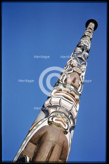 Totem Pole, Windsor Great Park, Runnymede, Surrey, 1959. Creator: Norman Barnard.