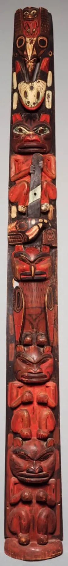 Totem Pole, c. 1880. Creator: Unknown