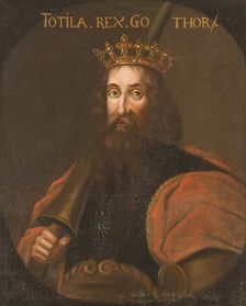 Totila, king of the Ostrogoths, unknown date. Creator: Anon