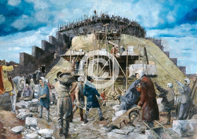 Totnes Castle, 14th century, (1990-2010). Artist: Ivan Lapper.