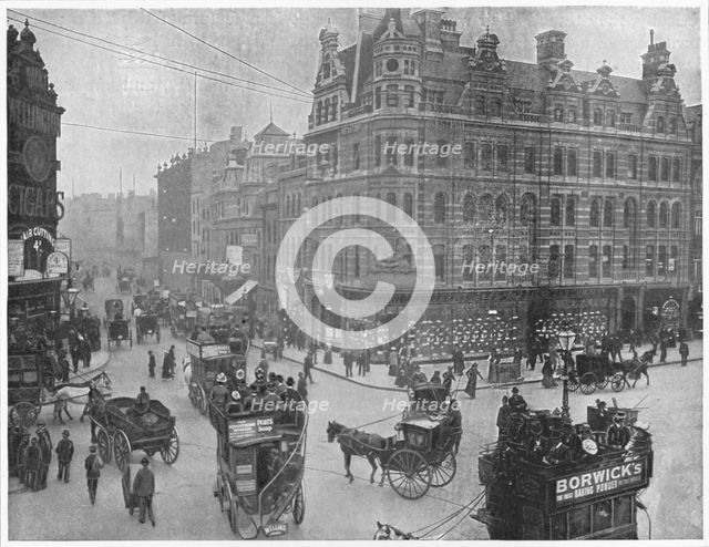 Tottenham Court Road corner, London, c1903 (1903). Artist: Unknown.
