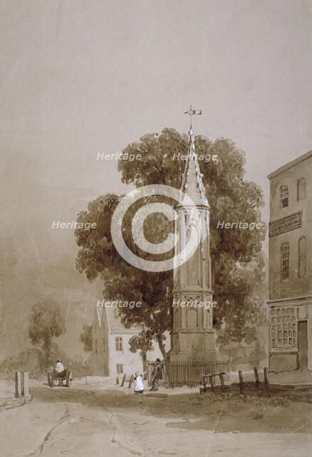 Tottenham High Road,  London, c1820. Artist: George Harley