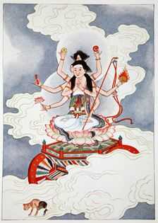 Tou Mu, Goddess of the North Star, 1922. Creator: Unknown
