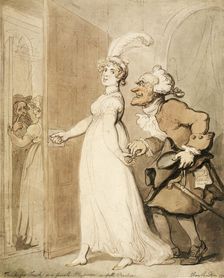 Touch for Touch, or a female Physician in full Practice 1790s. Artist: Thomas Rowlandson
