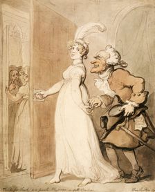 Touch for Touch, or a female Physician in full Practice 1790s. Creator: Thomas Rowlandson