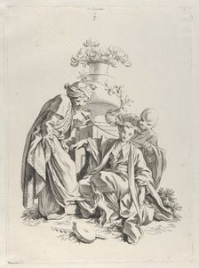 Touch, from The Five Senses, 1720-70. Creator: Francois Boucher