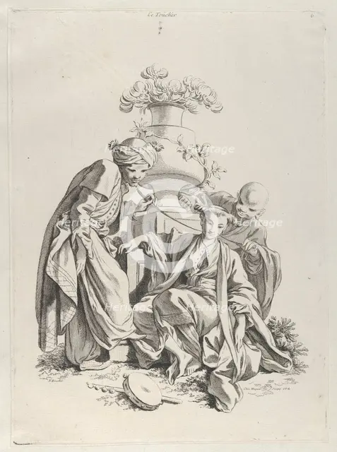 Touch, from The Five Senses, 1720-70. Creator: Francois Boucher.