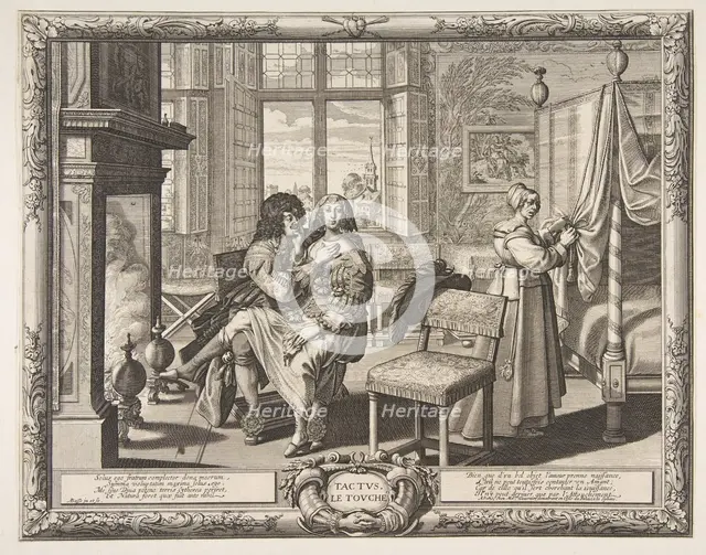 Touch (Le Toucher), ca. 1638. Creator: Abraham Bosse.