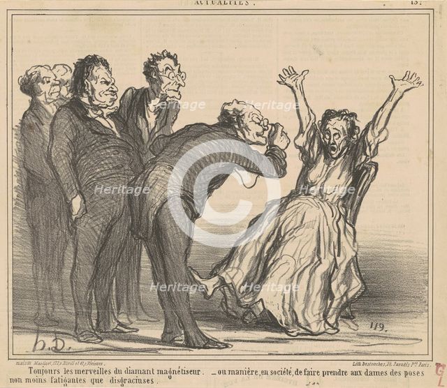 Toujours les merveilles du diamant ..., 19th century. Creator: Honore Daumier.