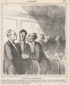 Toujours les Hippophages, 19th century. Creator: Honore Daumier