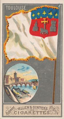 Toulouse, from the City Flags series (N6) for Allen & Ginter Cigarettes Brands, 1887. Creator: Allen & Ginter